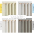 thumbnail image 5 of Natural 100% Blackout Linen Curtains 84 inch Long Burg for Living Room, 2 Panels, 52" Wide, Farmhouse Thick Completely Blackout Window Treatment Thermal Insulated Warm Drapes for Winter, 5 of 5