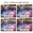 thumbnail image 7 of ODIKA 6'x9' Washable Area Rug Purple Galaxy Watercolor Nebula Constellation Stars Abstract for Family Room, Living Room, Master Bedroom, Non-Slip, Easy Care, 7 of 7