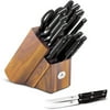 Paula Deen Cutlery - 17-Piece Set with Acacia Storage Block