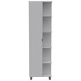 thumbnail image 4 of Bowery Hill Contemporary Linen Bathroom Cabinet in White, 4 of 6
