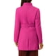 thumbnail image 3 of Abrigo largo de invierno con cinturón de manga larga y cuello alto para mujer Chic Inspire en fucsia, 3 of 8