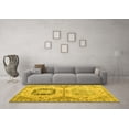 thumbnail image 3 of Ahgly Company Indoor Rectangle Abstract Yellow Modern Area Rugs, 5' x 8', 3 of 4