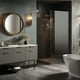 thumbnail image 2 of Organizador De Baño Gris Colgante 3 Niveles Con Ganchos Organizador para Regadera Estante de Ducha Grande Acento, 2 of 11