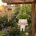 thumbnail image 2 of Halloween Resin Pumpkin Planter, Spooky Hanging Flower Pot for Indoor Outdoor Home Decor, 2 of 7