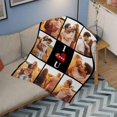 thumbnail image 5 of Custom Photo Collage Blanket for Family, Customized Bed Blanket with 10 Pictures & Text for Best Friends Kids Personalized Your Own Photos on Throw Blanket for Birthday Memorial Gifts Blankets, 5 of 5
