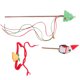 thumbnail image 4 of 1 juego de juguetes interactivos para gatos, collar para gatos para fiestas navideñas, palo para masticar., 4 of 7