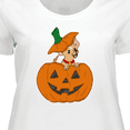 thumbnail image 4 of Inktastic Halloween Chihuahua Pumpkin Women's Plus Size T-Shirt, 4 of 5