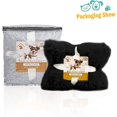 thumbnail image 5 of Dwelke Fluffy Dog Blankets for Dogs, Cats and Small Pets,Soft Plush Faux Fur Puppy Snuggle Blanket，40"x60",Black, 5 of 6
