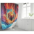 thumbnail image 5 of 4Pcs Soccer Shower Curtain for Boys Bathroom Set - Boys Sports Shower Curtain Set with Bath Mat Toilet Lid Cover Football Shower Curtain with 12 Hooks Boys Bathroom Decor, 70" x 70", 5 of 6