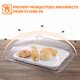 thumbnail image 5 of ColoMX 2pcs Cubiertas de alimentos transparentes Cubiertas protectoras de PVC Food Lids para el hogar Postre, 5 of 7