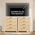 thumbnail image 7 of Ataucjin Fluted 4 Drawer Dresser for Bedroom, Chest of Dressers 35" Tall Dresser for Closet with 4 Drawers Nightstand Large Clothes Storage Cabinet for Bedroom, 7 of 7