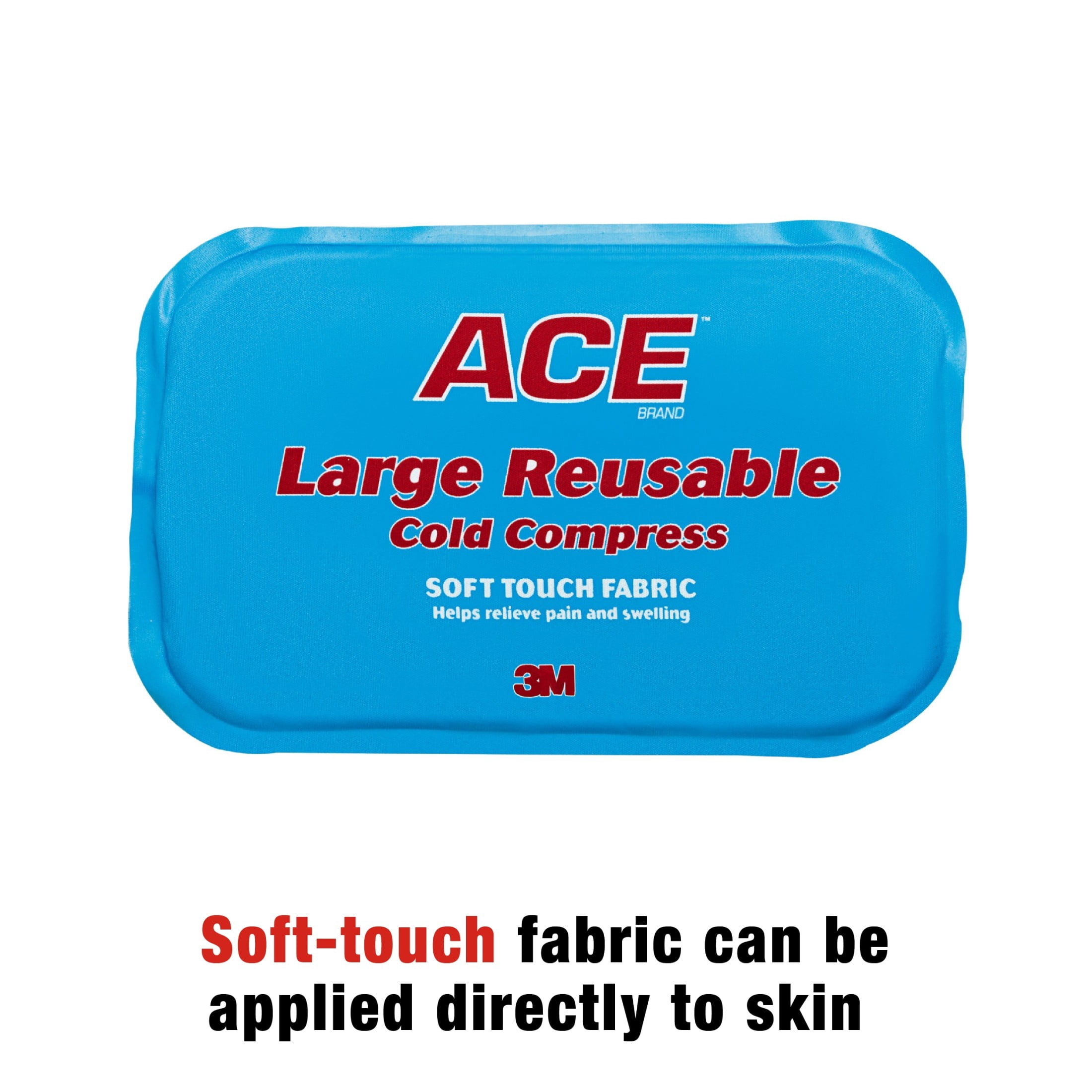 ACE Brand Reusable Cold Compress, Large, Soft, 7.75" x 11.87", 1 Pack