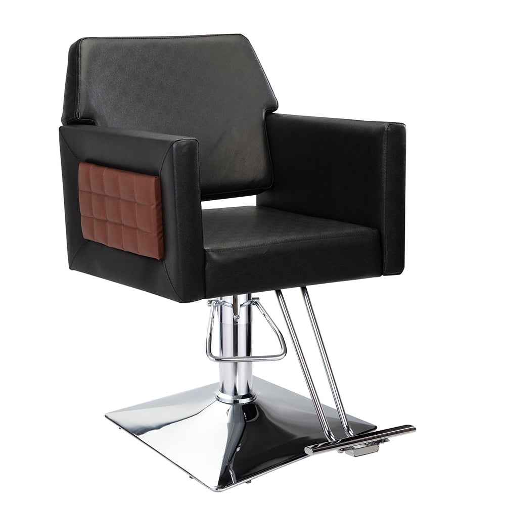 Kepooman Artist Square Barber Chair, Salon Chair with Armrestfor Hair Stylist Tattoo Chair Shampoo Salon Equipment, Black Kepooman Artist Square Barber Chair, Salon Chair with Armrestfor Hair Stylist Tattoo Chair Shampoo Salon Equipment, Black