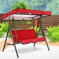 thumbnail image 4 of Yesbay Swing Chair Canopy Replacement Waterproof Anti-UV 2-3 Seater Swing Chair Top Cover Outdoor Garden Porch Patio Swing Seat Sun Shade Awning, 4 of 8