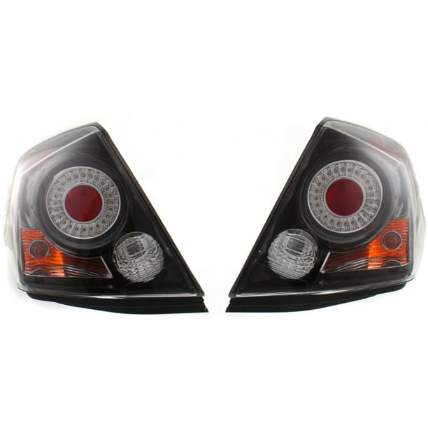 For Nissan Altima Tail Light Assembly 2007 2008 2009 Pair | LED | Black