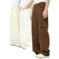thumbnail image 2 of Womens High Rise Wide Leg Cargo Pants Durable Construction for Casual Everyday Wear Outdoor Activities and Travel, 2 of 8