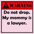 thumbnail image 2 of CafePress - Warning My Mommy Is A Lawyer Body Suit - Baby Light Bodysuit, Size Newborn - 24 Months, 2 of 4