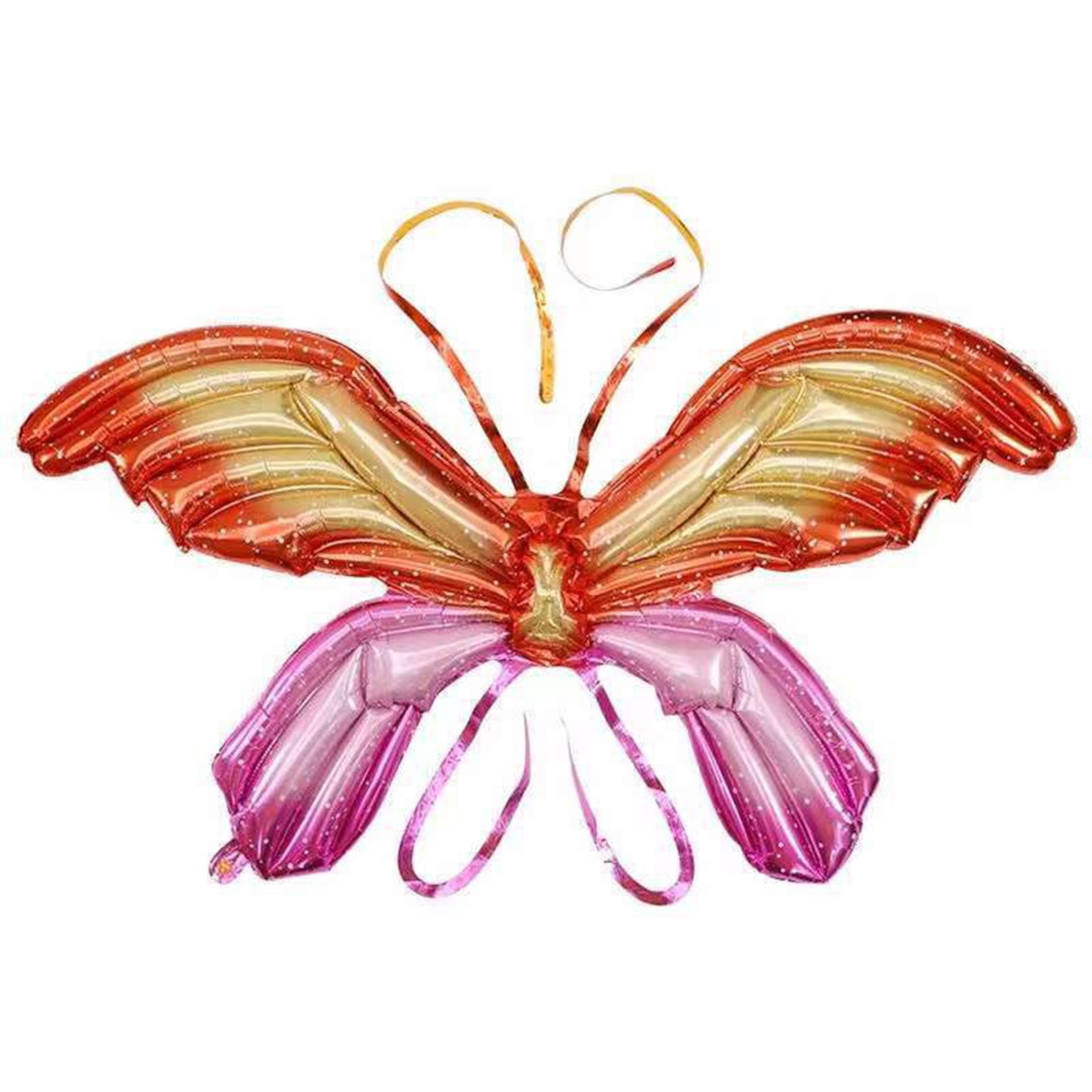 Large Butterfly Balloons,Fairy Wings Foils Balloons, Blue Rainbow Wings ...
