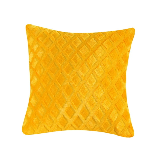 Housses de Coussins de Canapé de Décoration Intérieure Housse de Coussin Peluche Housse de Coussin Lombaire de Canapé Décoration Intérieure Uni Coloré
