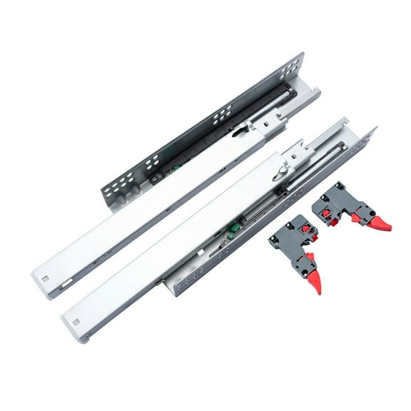 Soft Close Full Extension Rails Concealed Bottom Mount Drawer Slides for Home