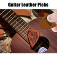 thumbnail image 5 of Leather Picks for Ukulele, Guitar And Bass by Lohanu, 4pcs Guitar Accessories for Adults, Soft Finger Picks Ukulele, Produces Richer Warmer Natural Tone, 5 of 7