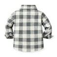 thumbnail image 5 of WOYY Toddler Boys Shirt Jacket Plaid Long Sleeve Button Down Shacket Coat, Sizes 4-5T, 5 of 8