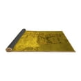 thumbnail image 2 of Ahgly Company Indoor Square Oriental Yellow Industrial Area Rugs, 4' Square, 2 of 4