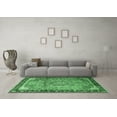thumbnail image 3 of Ahgly Company Indoor Round Medallion Emerald Green Traditional Area Rugs, 3' Round, 3 of 4