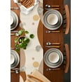 Bohemian Abstract Wind Leaf Plants Table Runners For Dining Room