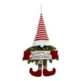 thumbnail image 2 of Dserfhy Lighted Christmas Gnome Wreath Artificial Pine Spruce Wreath for Front Door Swedish Tomte Hanging Sign for Xmas Porch Indoor Outdoor Home Decor, 2 of 8