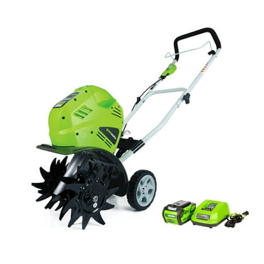 Greenworks 40V 10" Cordless Cultivator/Tiller with 4.0Ah Battery & Charger 27062