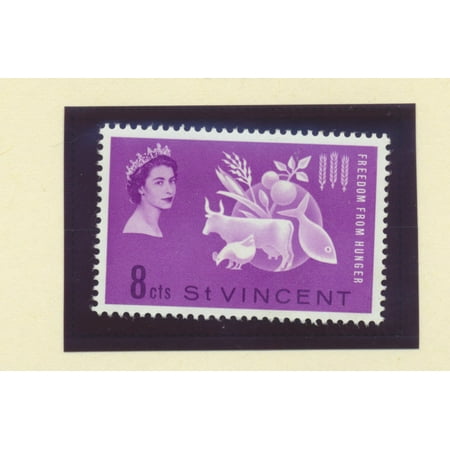 British Postage Stamps - St. Vincent Scott #201 - Freedom From Hunger, British Commonwealth Common Design Issue From 1963 - Collectible Postage Stamps