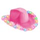 thumbnail image 2 of Fashion Pink Cowgirl Hat with Adjustable Neck String Western Country Style Dress Macarena sombrero de vaquera rosa, 2 of 8