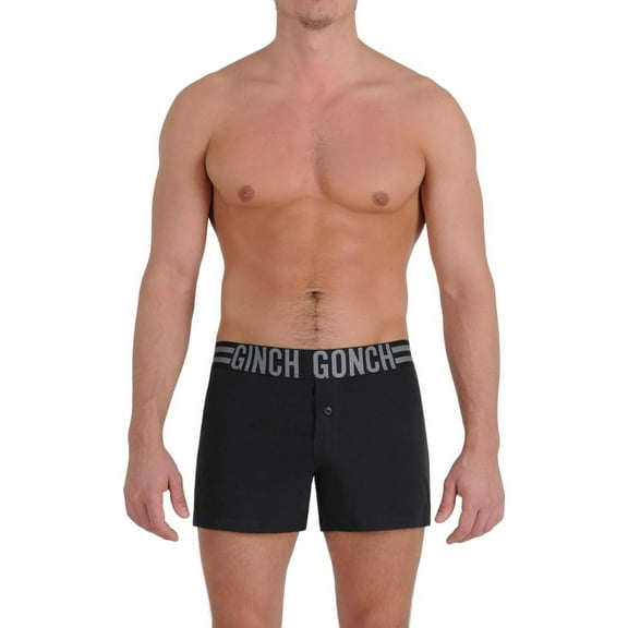 Ginch Gonch Signature Series Boxer Shorts MSG116 Black Medium