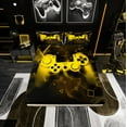 thumbnail image 2 of Erosebridal Teenage Gamer Sheet Set Twin , Gaming Video Game Bedding Sets Twin Size, Yellow Gamepad Room Decor 3-Piece, 2 of 7