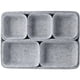 thumbnail image 1 of Juego de 8 Cajas Organizadoras de Fieltro Gris para Maquillaje de Oficina., 1 of 5