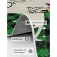 thumbnail image 3 of Merry Christmas Area Rug for Bedroom 5x7 Ft Green Red Plaid Buffalo Xmas Tree Beige Linen Super Soft fuzzy Throw Rug Non-Slip Fluffy Plush Indoor Floor Carpet for Living Room Nursery Home Decor, 3 of 8