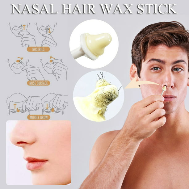 TANGNADE Nose Hair Removal Sticks Nose Wax Applicator For Nostril Nasal  Cleaning Ear Hair 