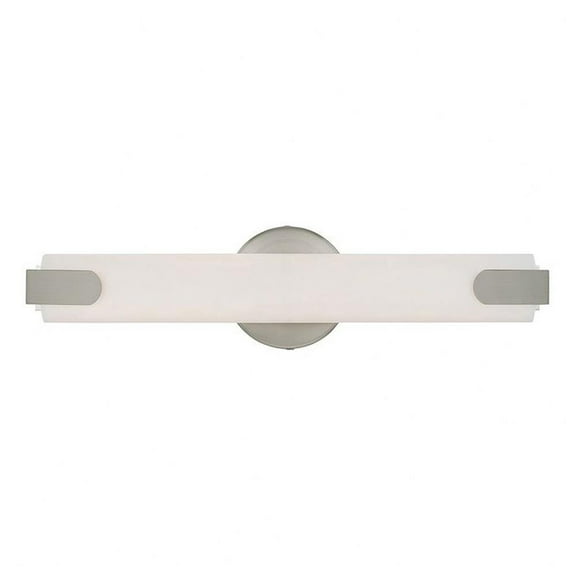 20W Led Ada Bathroom Light in Modern Style 4.38 inches Wide By 17.5 inches High-Brushed Nickel Finish Bailey Street Home 218-Bel-3110379