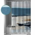 thumbnail image 3 of 54x78 Inch Shower Curtain Decorative Blue Beige Black Bathtub Bath Curtains Fabric Waterproof Bathroom Decor Modern Oil Painting Art Small Stall Shower Curtain Set with 12 Hooks, 3 of 6