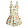 thumbnail image 4 of FUIALDOLG Yellow Lemon Capybara Kids One Piece Swimwear Sleeveless Beach Bathing Suit with Skirt for Little Girl,Quick Drying Tank Tops Swimsuits Beach Pool Party Outfits 3-4 Y, 4 of 8