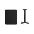 thumbnail image 2 of Flash Furniture 24'' x 30'' Rectangular Black Laminate Table Top with 22'' x 22'' Table Height Base, 2 of 5