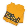 thumbnail image 3 of blind skateboards Vintage Logo v2 Yellow Rocco Retro Classic Skate TShirt Print - Gold / XL, 3 of 5