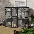 thumbnail image 2 of Cat Enclosure Walmart - Extra Large Outdoor Catio with Window Access - Black Walk-In Play Area for Multiple Cats - Spacious & Safe, 2 of 8