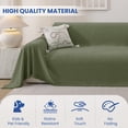 thumbnail image 4 of JIATER Sofa Cover Slipcover Couch Cover Durable Furniture Protector for Pets Home Decor 71"x102" Green, 4 of 7