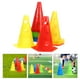 thumbnail image 2 of 24 Uds conos de agilidad de plástico conos de fútbol marcador de campo de entrenamiento conos de tráfico multicolores, 2 of 5