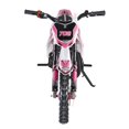 thumbnail image 2 of WETS 49cc 2-Stroke Kids Dirt Bike, Gas Power Motocross, Off Road Mini Motorcycle, Children Pocket Motorbike with Front Rear Disc Brakes (Pink), 2 of 8