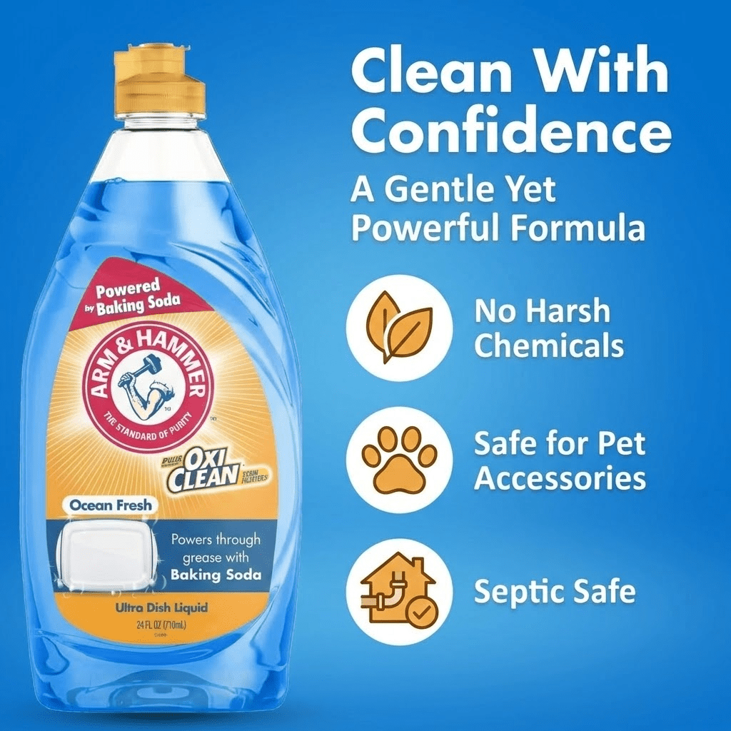 Arm & Hammer + Oxi Clean Ultra Dish Liquid Soap, Ocean Fresh, 24 fl oz