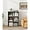 Dark Gray, variant on 3 Tier Wooden Bookcase with Rustic Wood Shelves, Engineered Wood Vertical Bookshelf, Wide Standing Book Shelf for Bedroom, Office, Living Room, Dark Gray