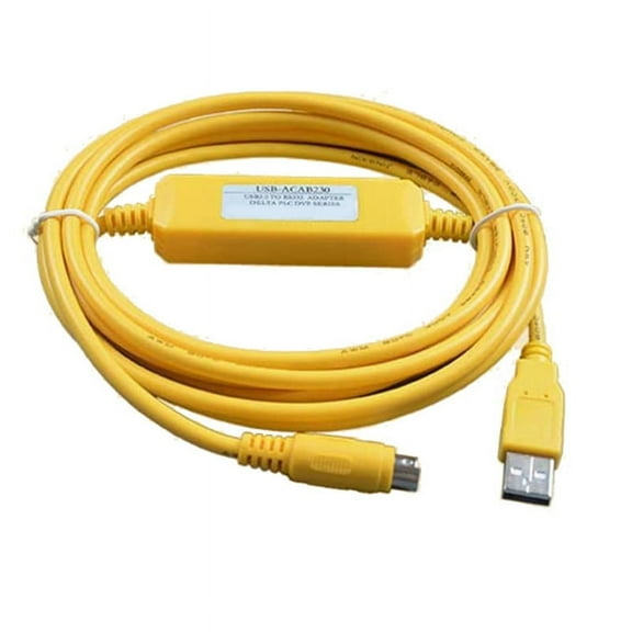 USBACAB230 for PLC Programming Cable EX ES EH EN Series Cable USB-ACAB230 PLC USB2.0 to RS232 Adapter Yellow